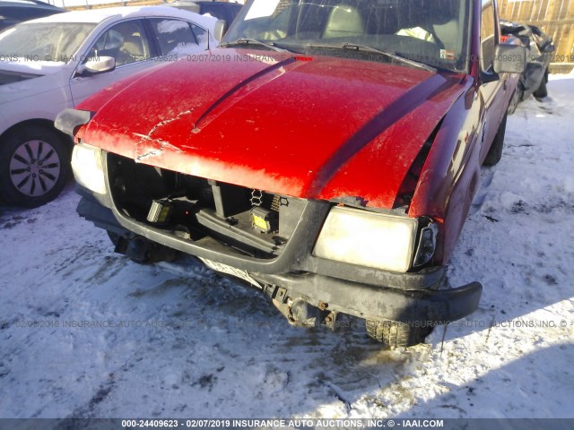 1FTYR10D43PB86056 - 2003 FORD RANGER RED photo 6