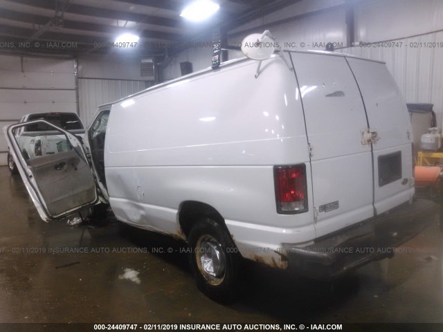 1FTSE34L75HB20242 - 2005 FORD ECONOLINE E350 SUPER DUTY VAN WHITE photo 3