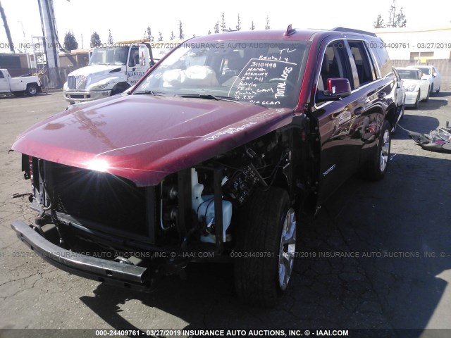 1GKS1AKC0GR470672 - 2016 GMC YUKON SLE RED photo 2