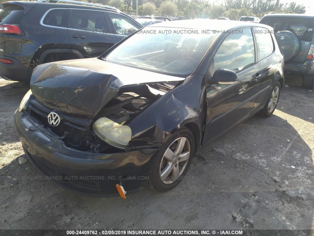 WVWBB71K38W334916 - 2008 VOLKSWAGEN RABBIT BLACK photo 2