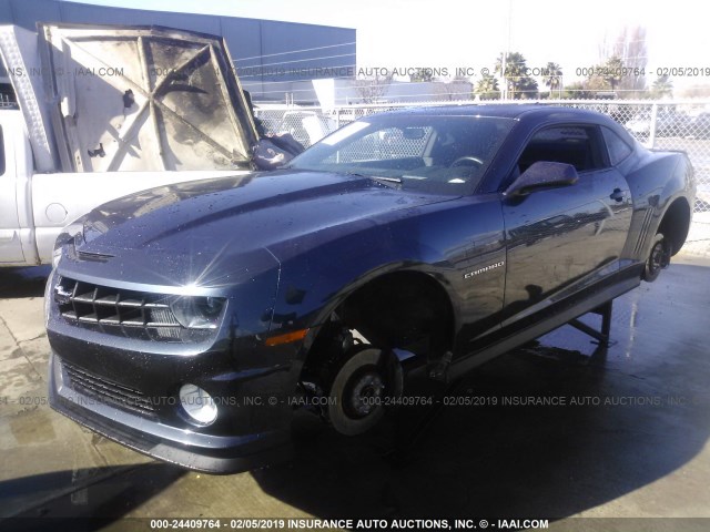 2G1FK1EJ0D9171329 - 2013 CHEVROLET CAMARO 2SS BLUE photo 2