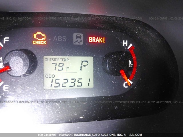 2T1KU4EE3AC360010 - 2010 TOYOTA COROLLA MATRIX  BLACK photo 7