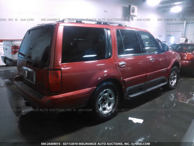 5LMFU28L7WLJ03912 - 1998 LINCOLN NAVIGATOR RED photo 4