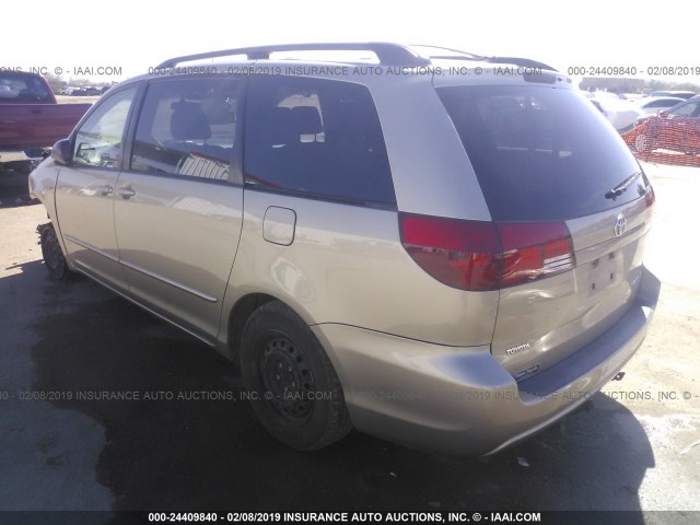 5TDZA23C75S227325 - 2005 TOYOTA SIENNA CE/LE GOLD photo 3