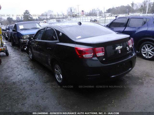 1G11B5SL2EF223379 - 2014 CHEVROLET MALIBU LS BLACK photo 3