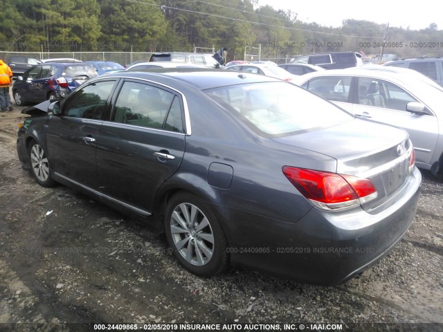 4T1BK3DB7BU395835 - 2011 TOYOTA AVALON LIMITED GRAY photo 3