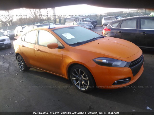 1C3CDFBBXED746768 - 2014 DODGE DART SXT ORANGE photo 1