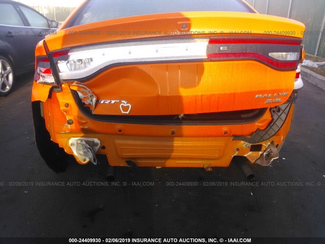 1C3CDFBBXED746768 - 2014 DODGE DART SXT ORANGE photo 6