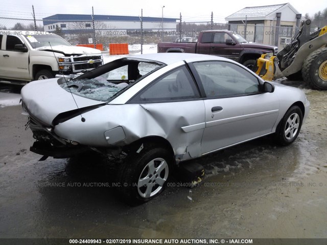 1G1JF12F537360671 - 2003 CHEVROLET CAVALIER LS SILVER photo 4