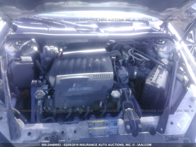 2G1WD58C279272388 - 2007 CHEVROLET IMPALA SUPER SPORT SILVER photo 10