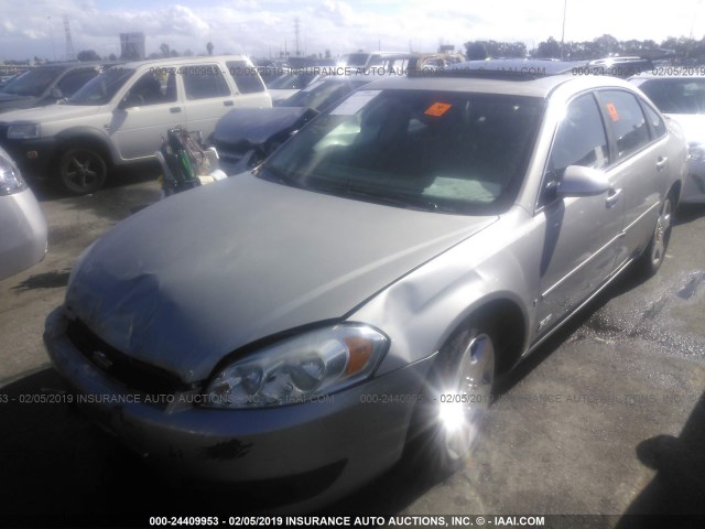 2G1WD58C279272388 - 2007 CHEVROLET IMPALA SUPER SPORT SILVER photo 2