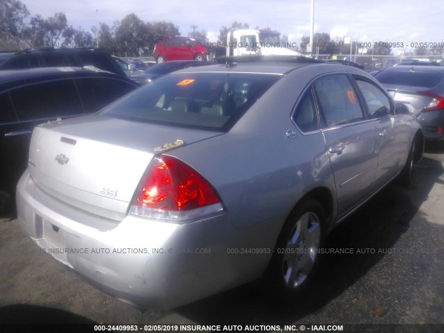 2G1WD58C279272388 - 2007 CHEVROLET IMPALA SUPER SPORT SILVER photo 4