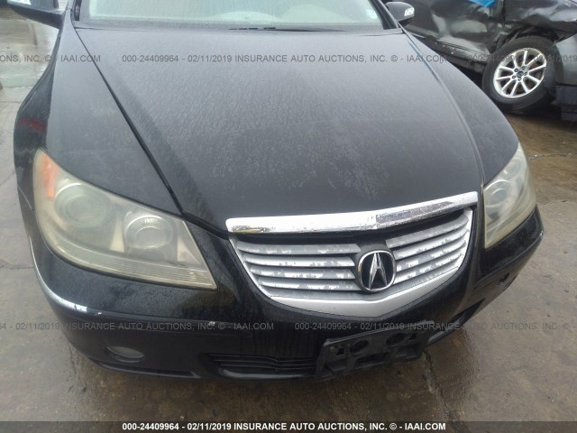 JH4KB165X5C005058 - 2005 ACURA RL BLACK photo 6