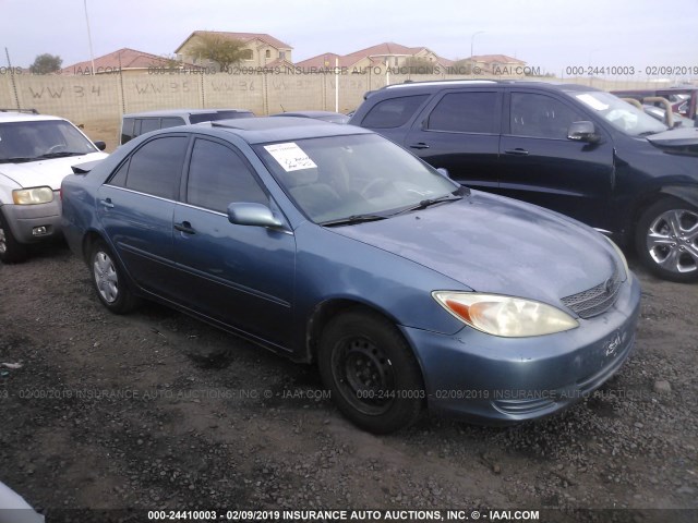 4T1BE32K14U867315 - 2004 TOYOTA CAMRY LE/XLE/SE BLUE photo 1