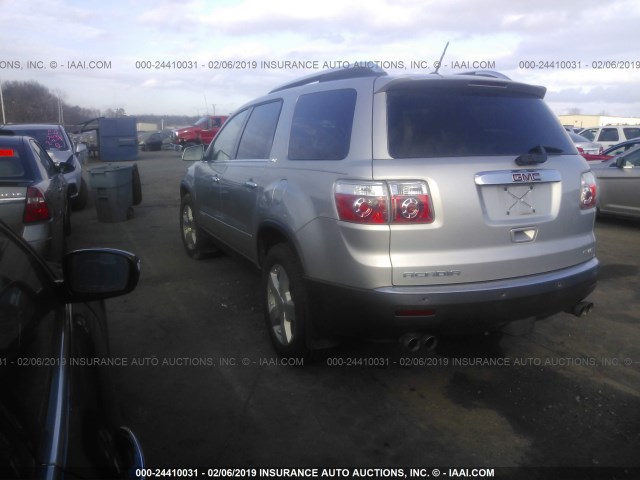 1GKEV23718J290139 - 2008 GMC ACADIA SLT-1 GRAY photo 3