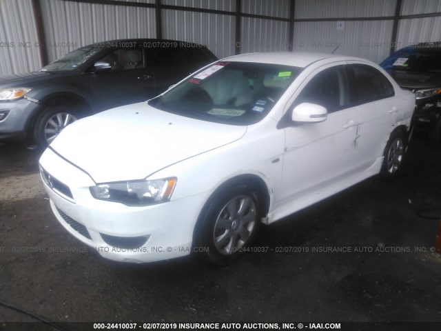 JA32U2FU4FU006631 - 2015 MITSUBISHI LANCER ES WHITE photo 2