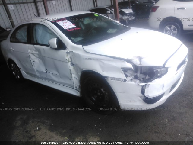 JA32U2FU4FU006631 - 2015 MITSUBISHI LANCER ES WHITE photo 6