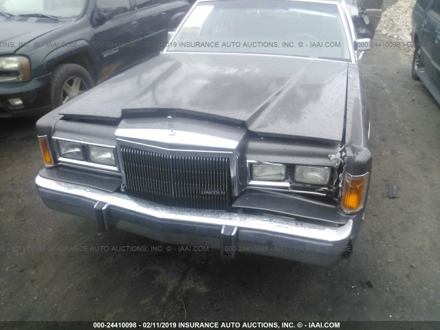 1LNBM81F7KY794820 - 1989 LINCOLN TOWN CAR GRAY photo 6