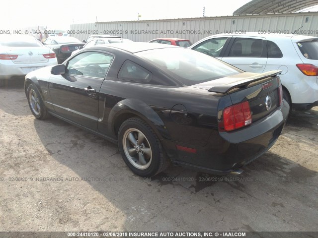 1ZVFT82H765127601 - 2006 FORD MUSTANG GT BLACK photo 3