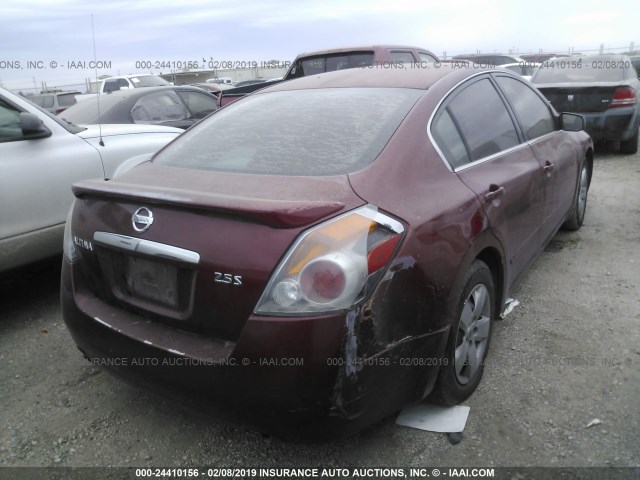 1N4AL21E58N469350 - 2008 NISSAN ALTIMA 2.5/2.5S RED photo 4