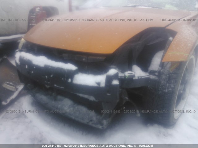 JN1AZ36A05M755891 - 2005 NISSAN 350Z ROADSTER ORANGE photo 6