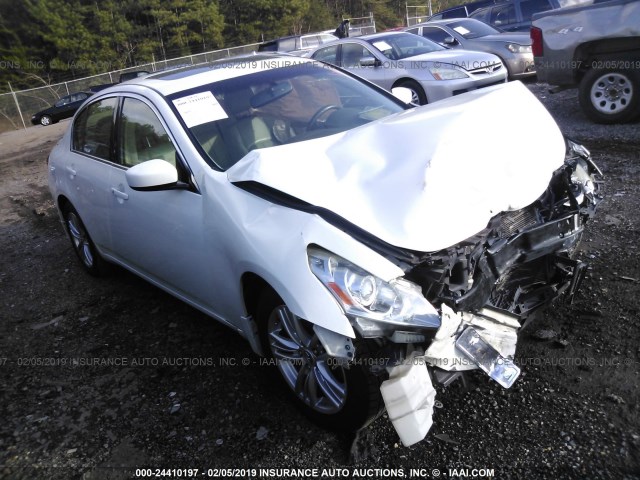 JN1CV6AR4AM253933 - 2010 INFINITI G37 WHITE photo 1