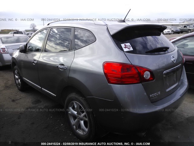 JN8AS5MV6BW662820 - 2011 NISSAN ROGUE S/SV/KROM GRAY photo 3