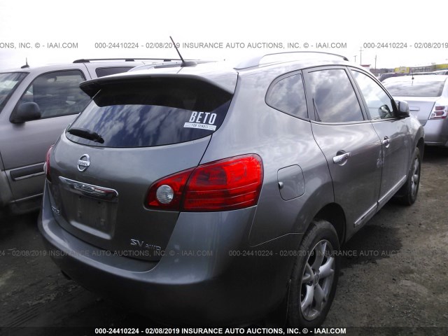 JN8AS5MV6BW662820 - 2011 NISSAN ROGUE S/SV/KROM GRAY photo 4