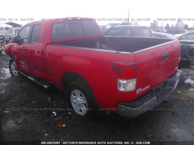 5TFUM5F14DX040257 - 2013 TOYOTA TUNDRA DOUBLE CAB SR5 RED photo 3