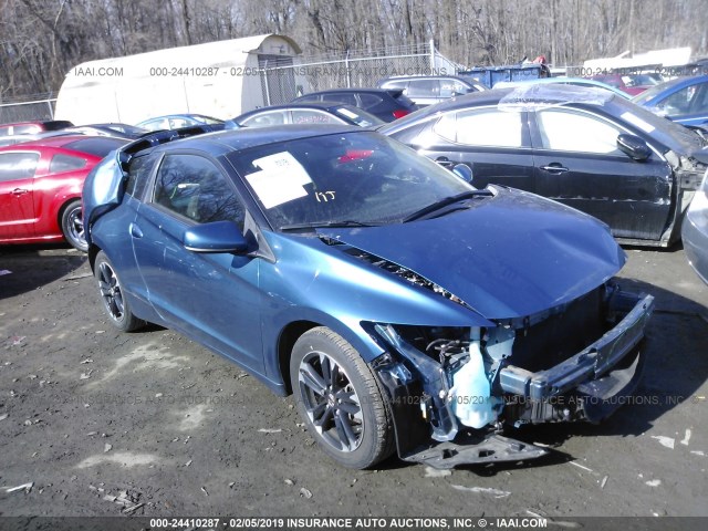 JHMZF1D42ES002657 - 2014 HONDA CR-Z BLUE photo 1