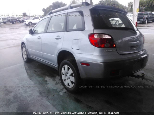 JA4LX31FX6U002590 - 2006 MITSUBISHI OUTLANDER LS BLUE photo 3