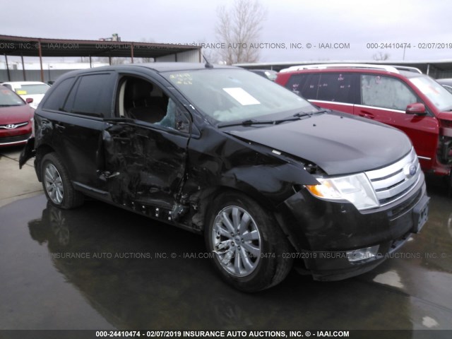 2FMDK3JC9ABB04908 - 2010 FORD EDGE SEL BLACK photo 1