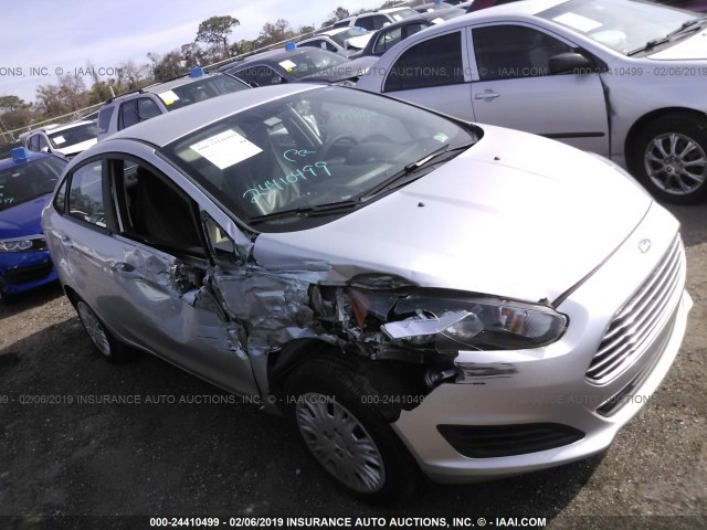 3FADP4AJ9EM202227 - 2014 FORD FIESTA S SILVER photo 1