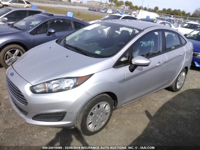 3FADP4AJ9EM202227 - 2014 FORD FIESTA S SILVER photo 2