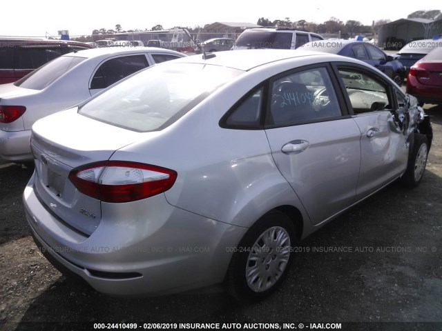 3FADP4AJ9EM202227 - 2014 FORD FIESTA S SILVER photo 4