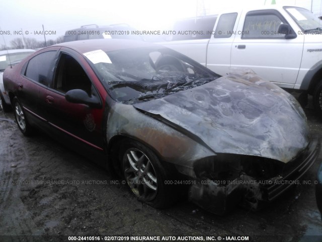 2B3HD46R12H105747 - 2002 DODGE INTREPID SE RED photo 1