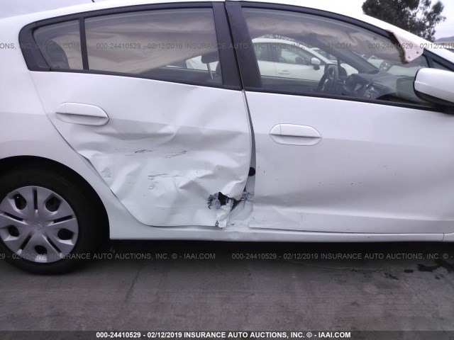 JHMZE2H51ES001012 - 2014 HONDA INSIGHT LX WHITE photo 6