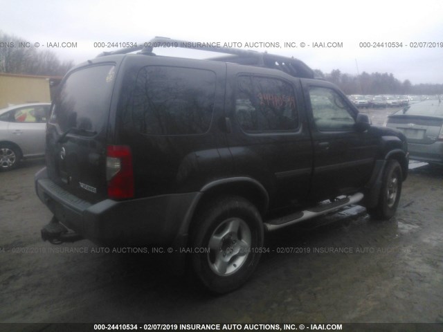 5N1ED28Y03C639882 - 2003 NISSAN XTERRA XE/SE BLACK photo 4