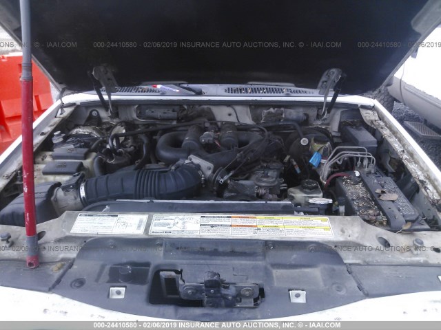 1FMYU22E9WUC67940 - 1998 FORD EXPLORER WHITE photo 10