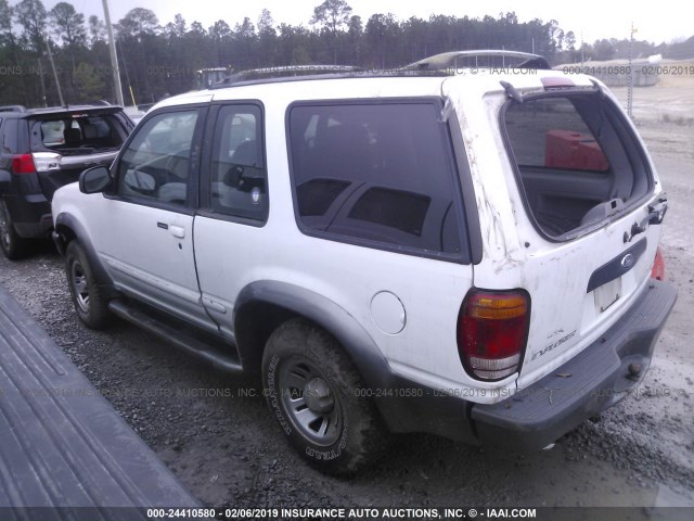 1FMYU22E9WUC67940 - 1998 FORD EXPLORER WHITE photo 3