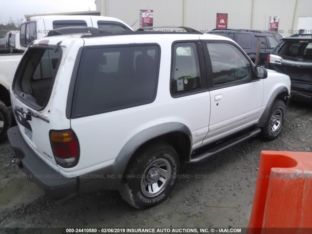 1FMYU22E9WUC67940 - 1998 FORD EXPLORER WHITE photo 4