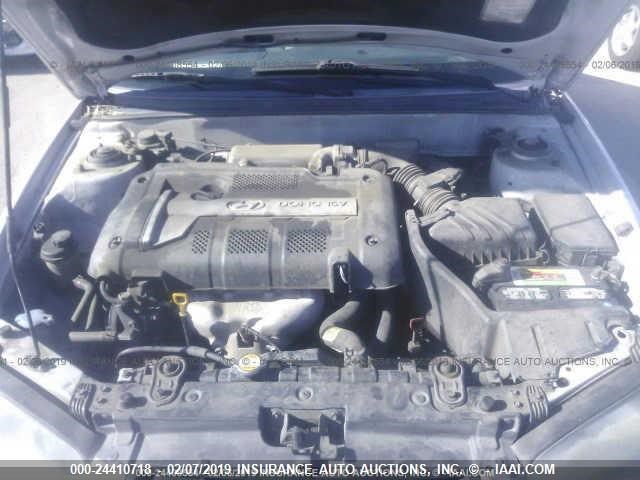 KMHDN46D46U307253 - 2006 HYUNDAI ELANTRA GLS/GT/LIMITED SILVER photo 10