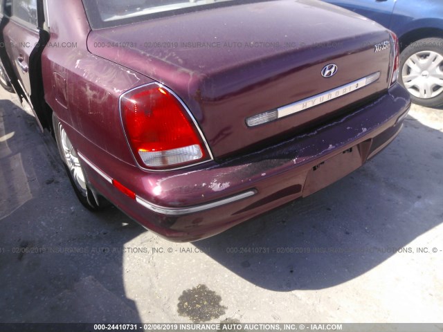 KMHFU45E32A180903 - 2002 HYUNDAI XG 350 BURGUNDY photo 6