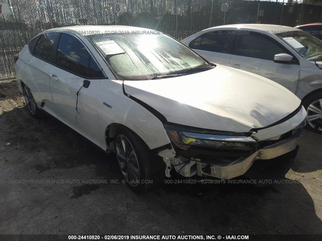 JHMZC5F31JC004554 - 2018 HONDA CLARITY TOURING WHITE photo 1