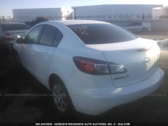 JM1BL1SG0A1240452 - 2010 MAZDA 3 I WHITE photo 3