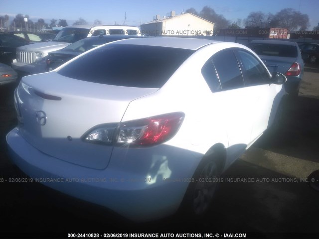 JM1BL1SG0A1240452 - 2010 MAZDA 3 I WHITE photo 4