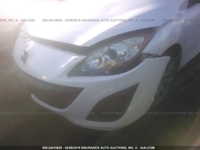 JM1BL1SG0A1240452 - 2010 MAZDA 3 I WHITE photo 6