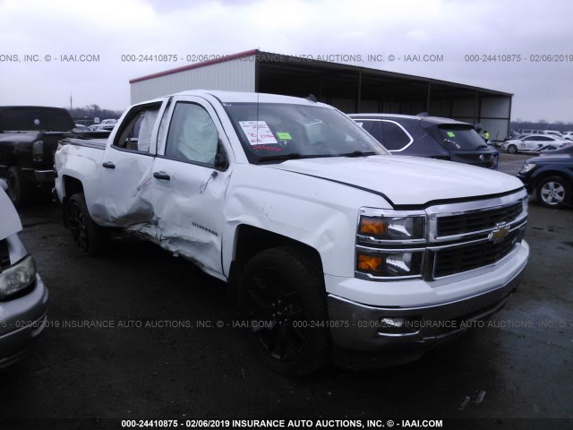 3GCUKREC1EG309630 - 2014 CHEVROLET SILVERADO K1500 LT WHITE photo 1