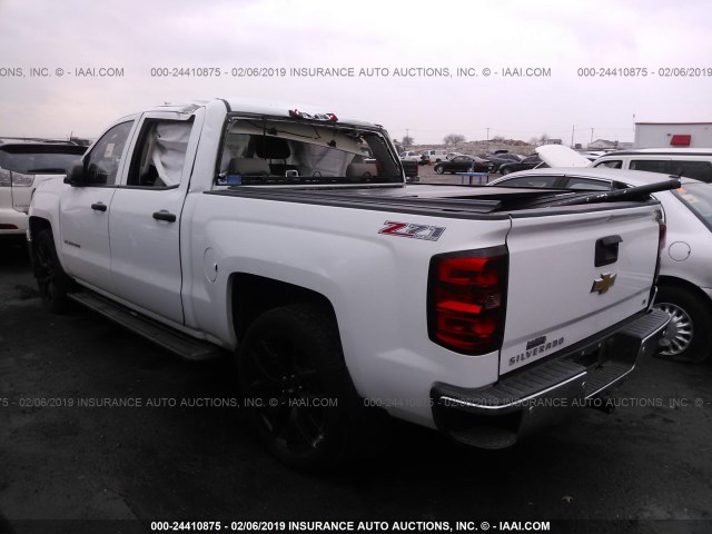 3GCUKREC1EG309630 - 2014 CHEVROLET SILVERADO K1500 LT WHITE photo 3