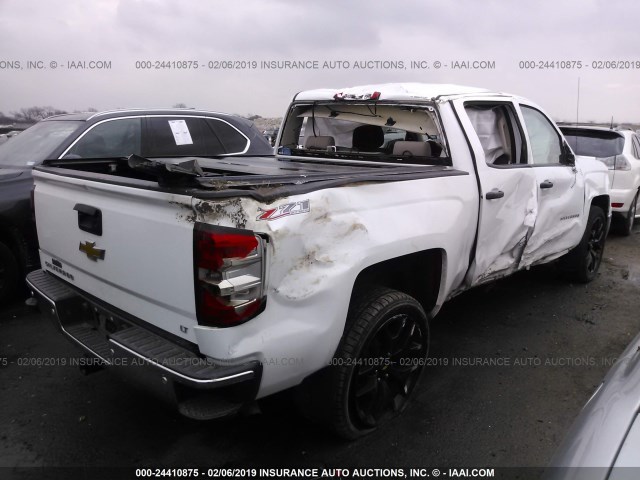 3GCUKREC1EG309630 - 2014 CHEVROLET SILVERADO K1500 LT WHITE photo 4